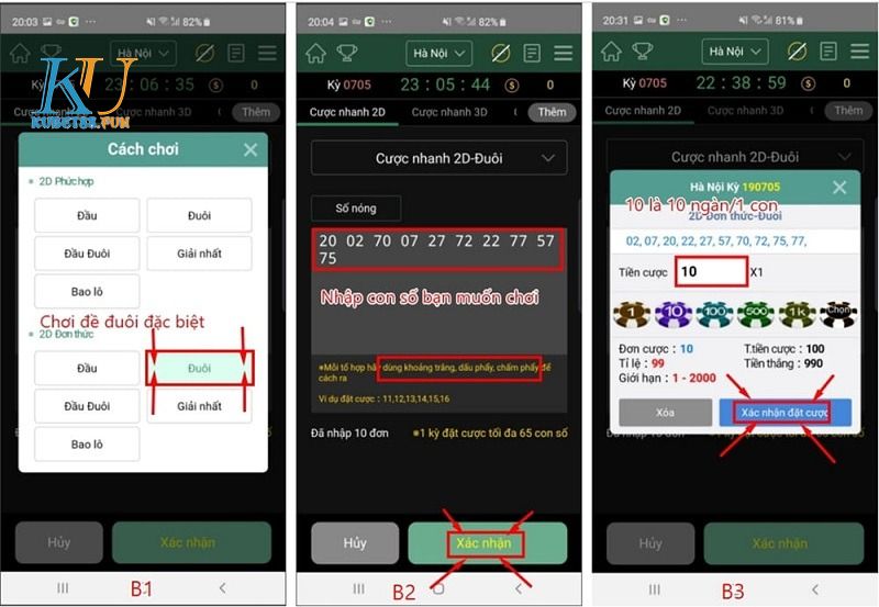KU xổ số - Hướng dẫn chơi xổ số trực tuyến tại Kubet88 3 Các cửa đặt cược chính tại Kubet88