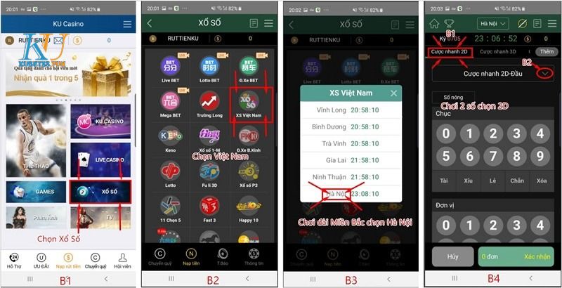KU xổ số - Hướng dẫn chơi xổ số trực tuyến tại Kubet88 2 Hướng dẫn chơi xổ số Kubet88 bằng giao diện điện thoại