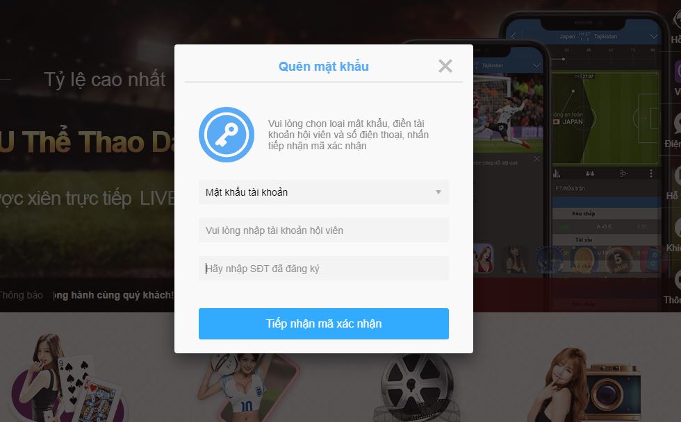 Cách xử lý khi quên mật khẩu Kubet - Ku Casino nhanh chóng 2 Quân mật khẩu rút tiền Kubet